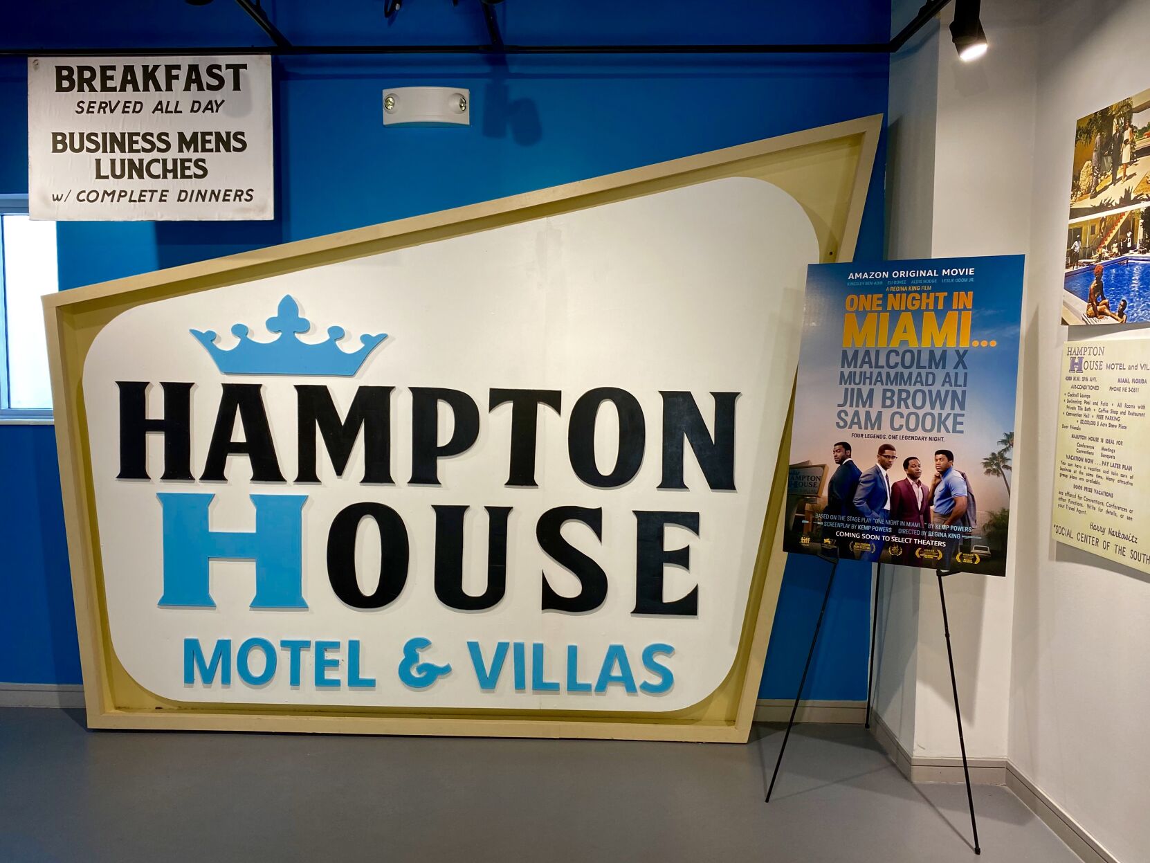 Miami New Drama replicated the Hampton House sign for its stage play